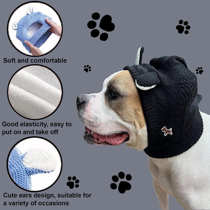 Dog Noise Cancelling Knit Ear Muffs